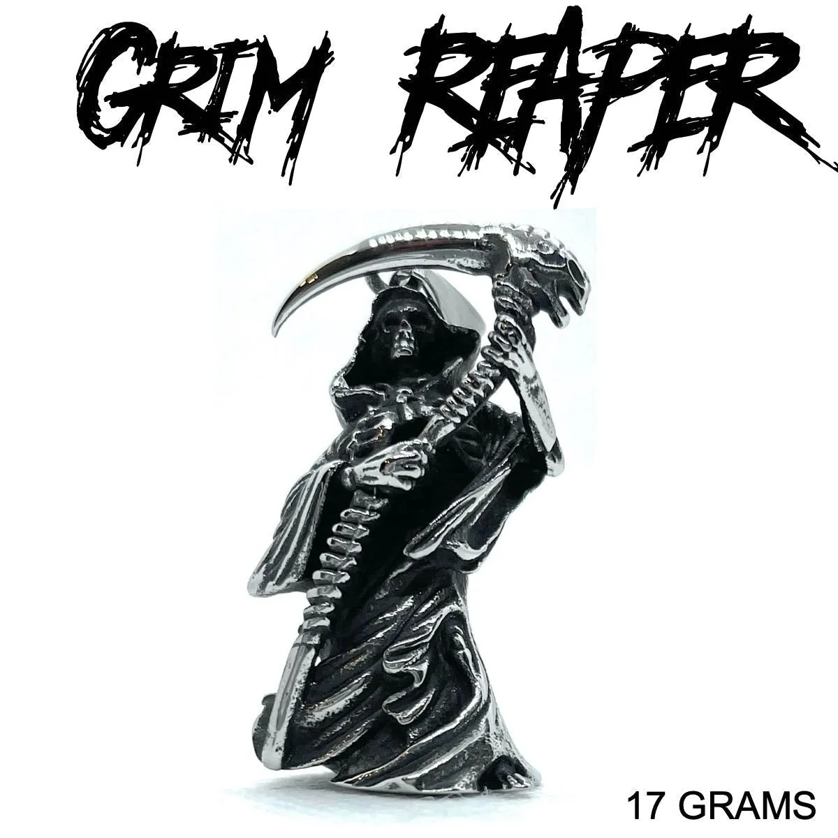 #DealoftheDay - Big, Bold & Heavy Grim Reaper Pendant (#p042)