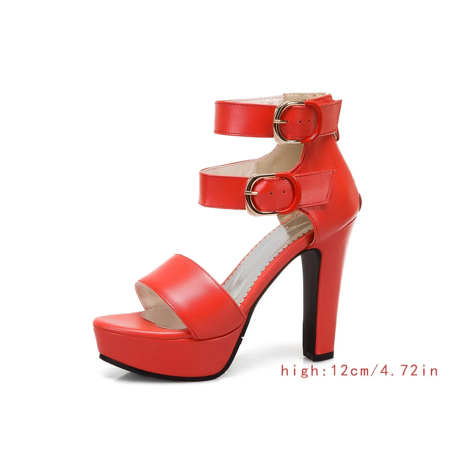Double Buckle Super High Heels