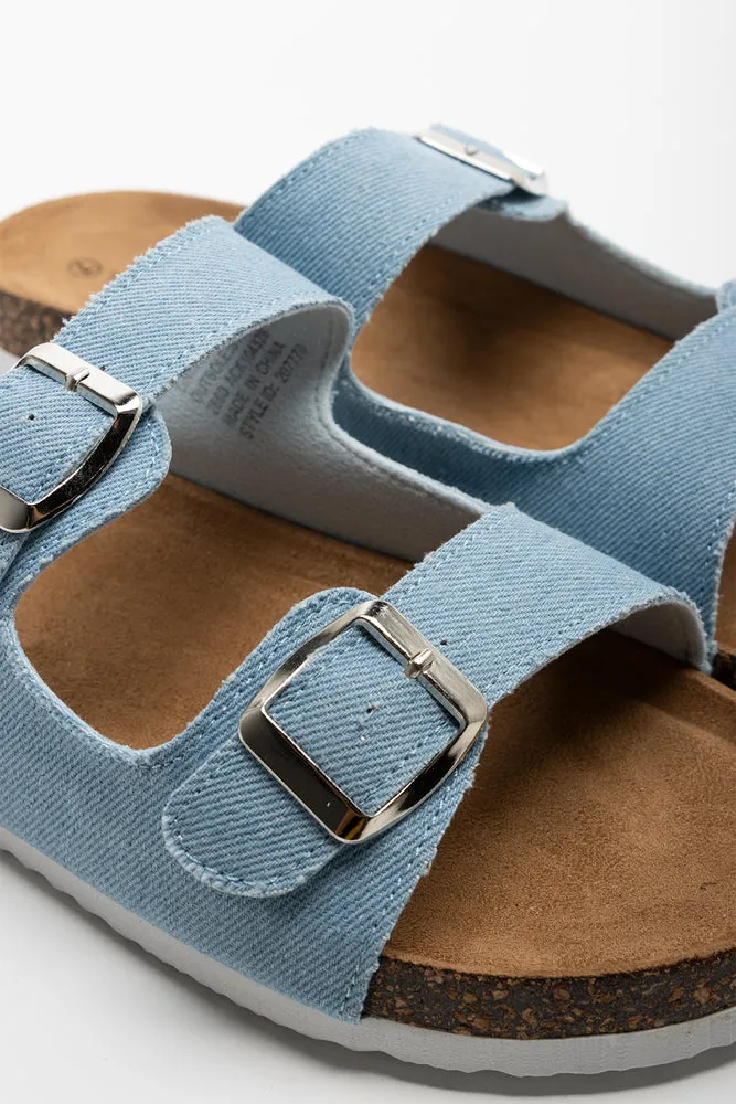 Double Strap Sandal Blue