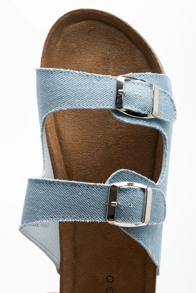 Double Strap Sandal Blue