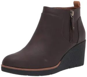 Dr. Scholl's Shoes womens Bianca Ankle Boot, Brown Smooth, 7.5 US