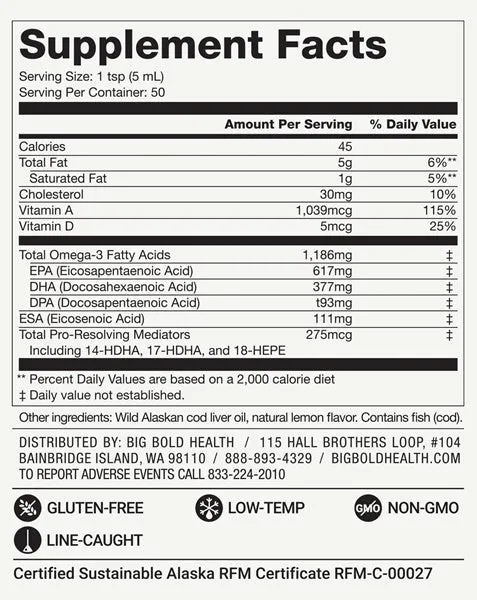 Dutch Harbor Omega Liquid