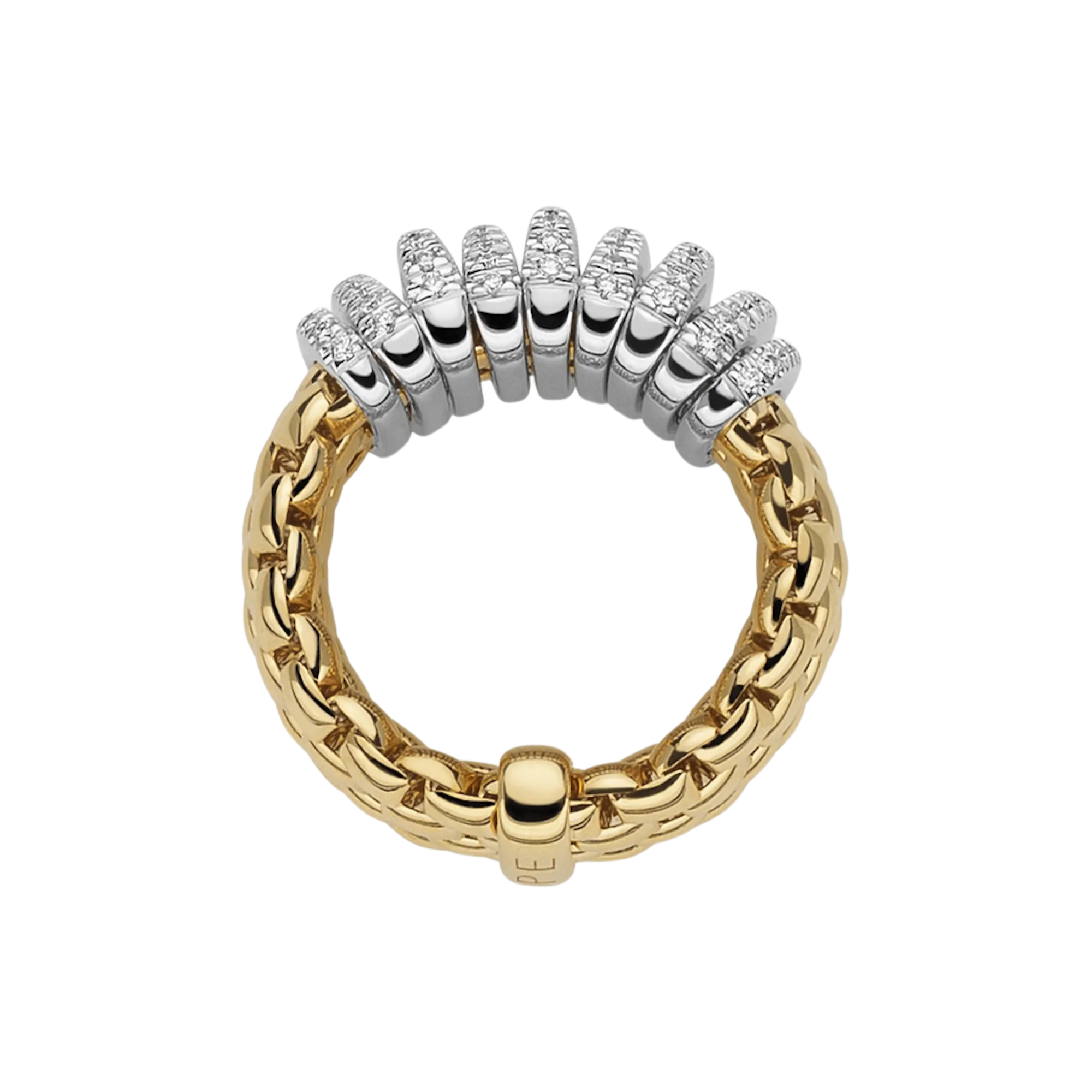 Fope Panorama Flex'it ring with diamonds pave'