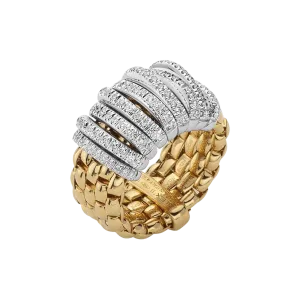 Fope Panorama Flex'it ring with diamonds pave'