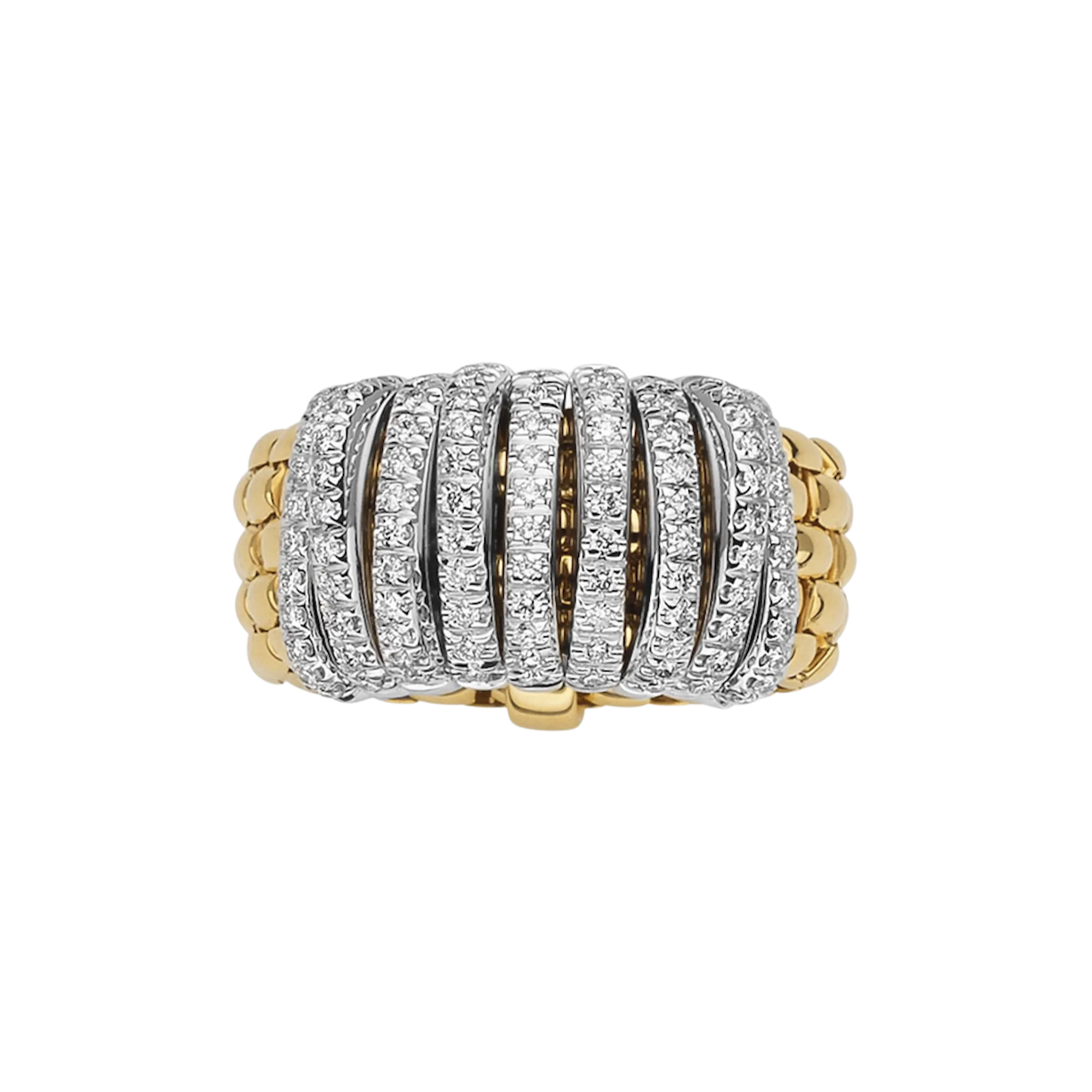 Fope Panorama Flex'it ring with diamonds pave'