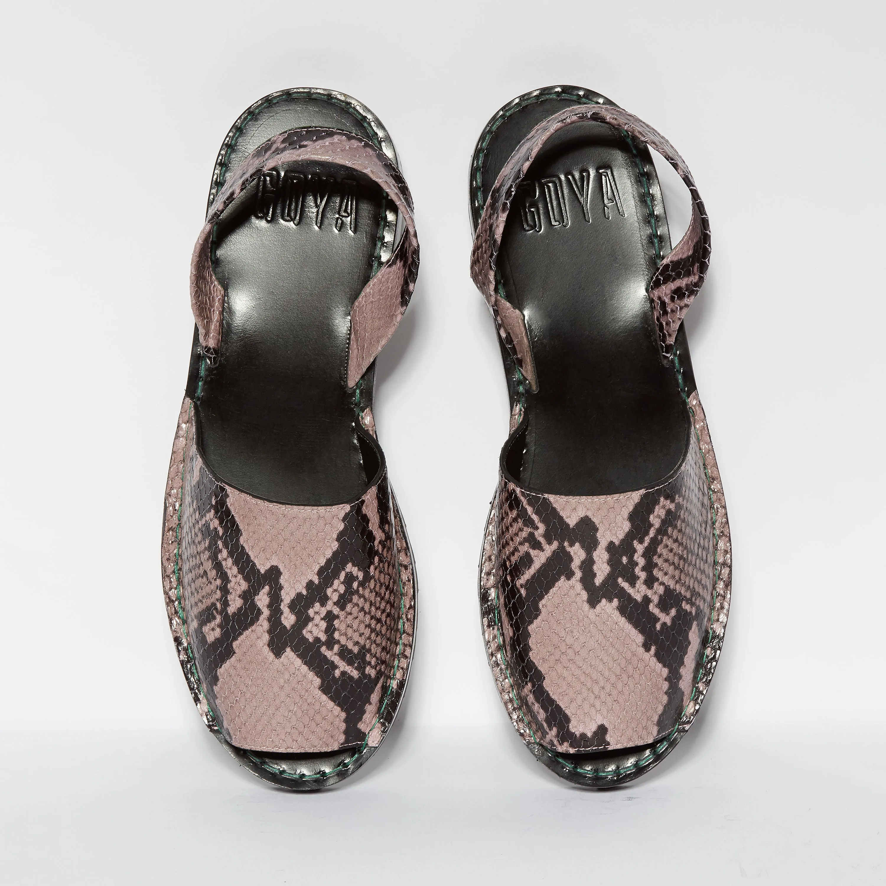 GOYA Lilac Snakeskin Sandal