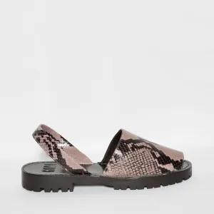 GOYA Lilac Snakeskin Sandal