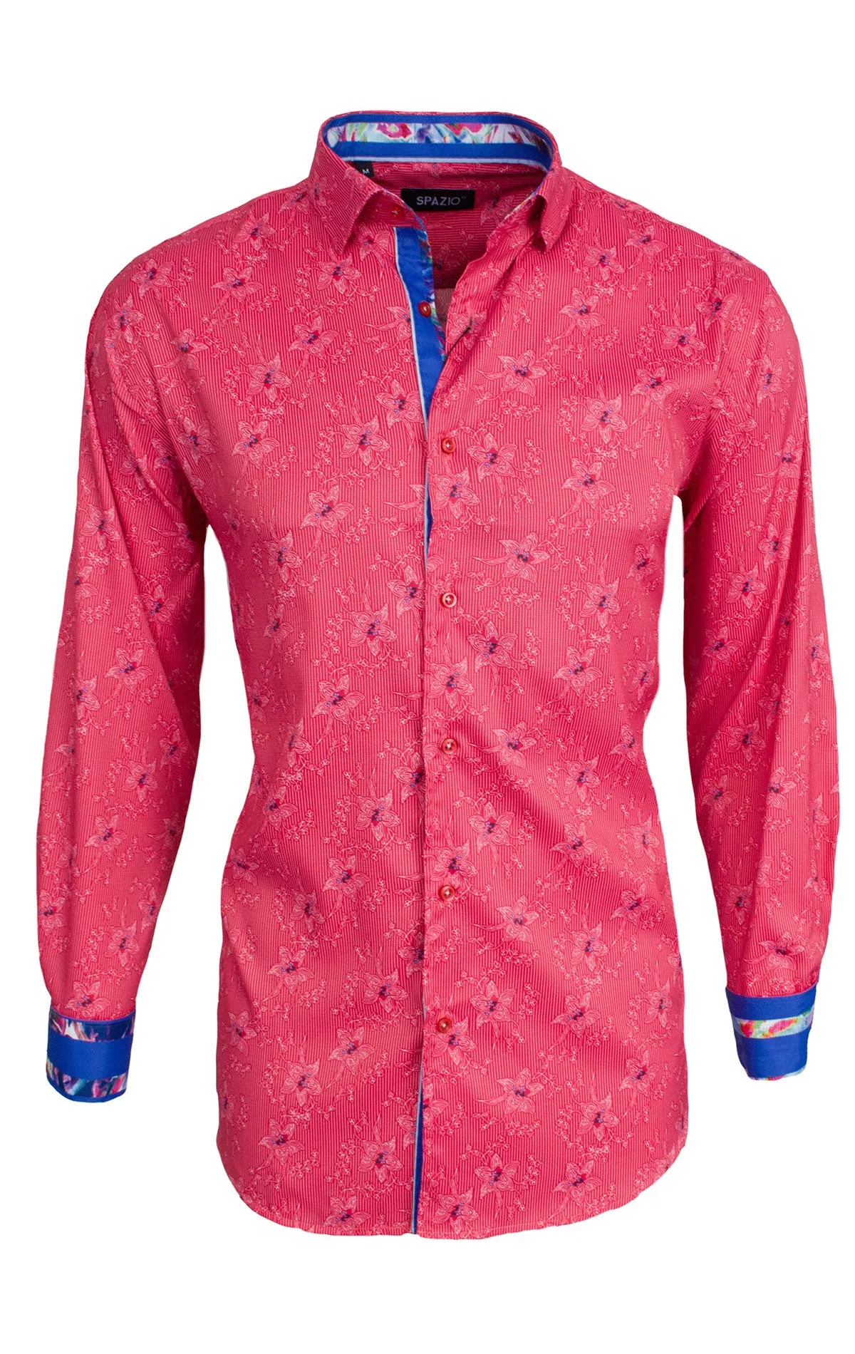 GRANT RED LONG SLEEVE SPORT SHIRT