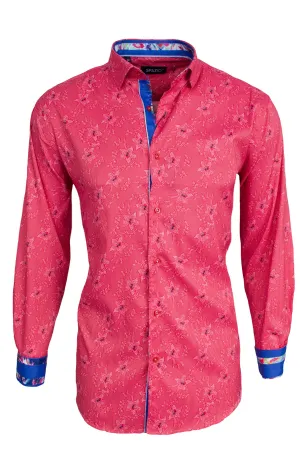 GRANT RED LONG SLEEVE SPORT SHIRT