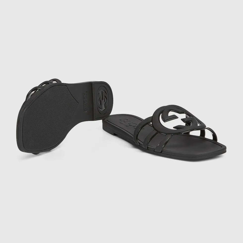 GUCCI WOMEN'S INTERLOCKING G SLIDE SANDAL