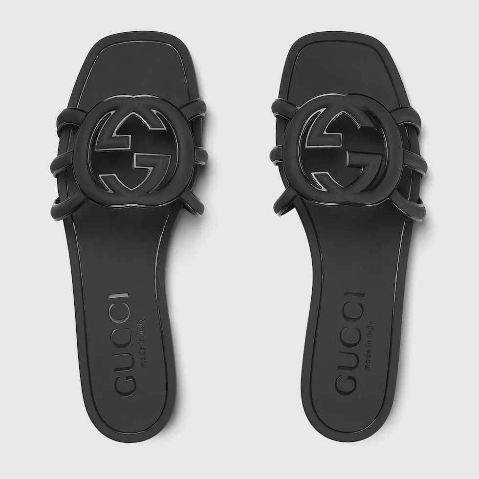 GUCCI WOMEN'S INTERLOCKING G SLIDE SANDAL
