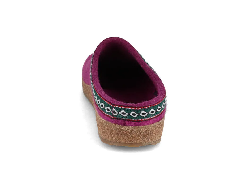 HAFLINGER Clog | Grizzly Franzl, Mulberry