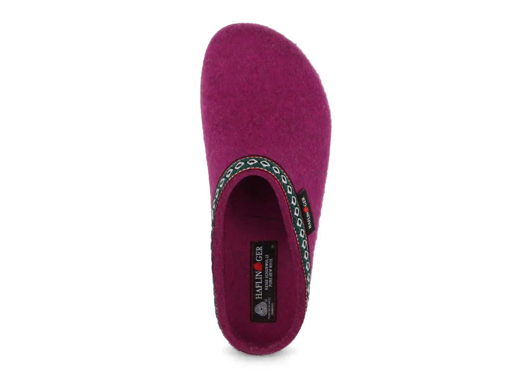 HAFLINGER Clog | Grizzly Franzl, Mulberry