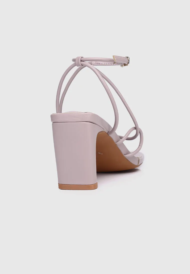 Hania Strappy Heels (Thistle)