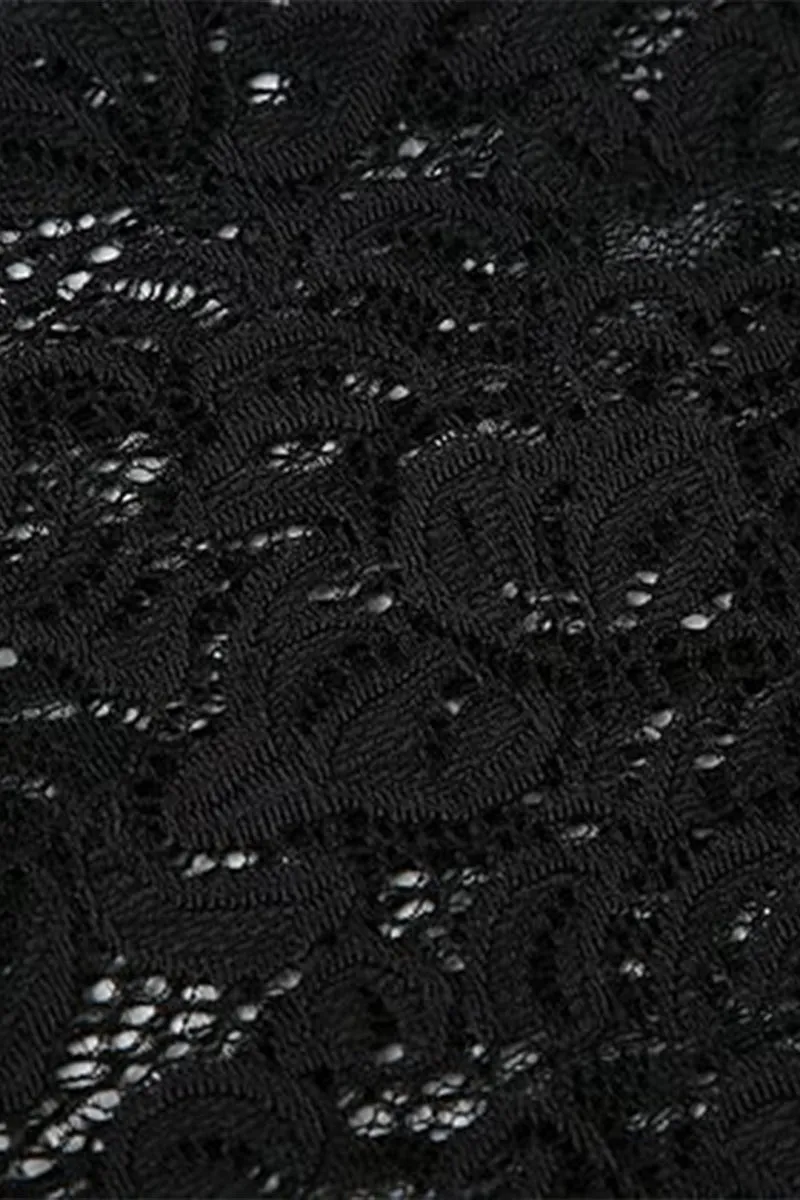 HPS1388 Midnight Lace Flare Pants