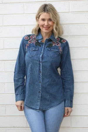 Janis Denim Top