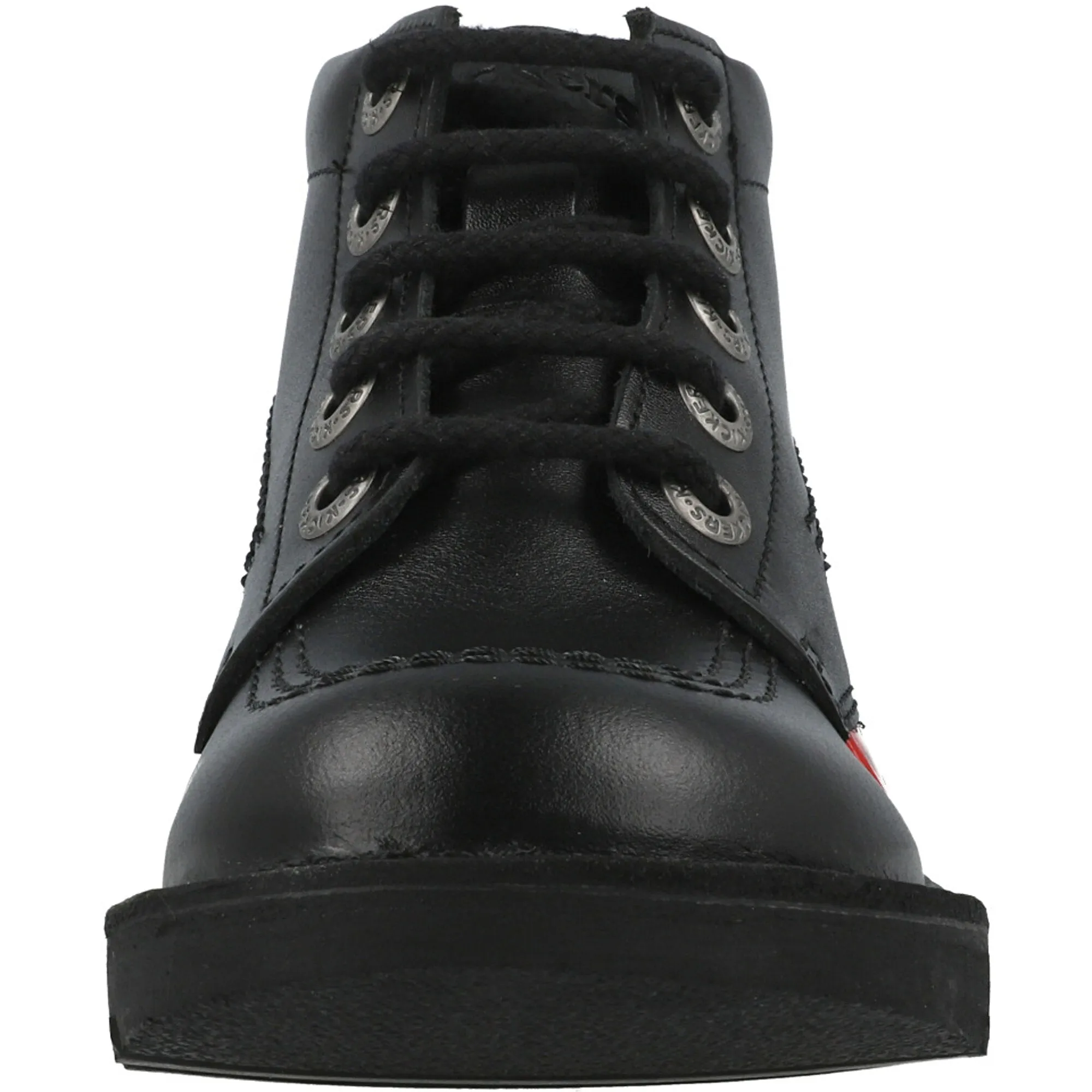 Kickers Kick Hi Black Leather Kids Boots