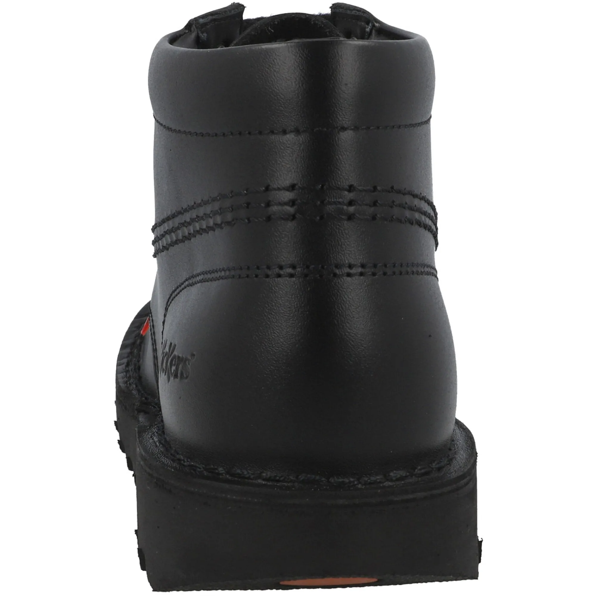 Kickers Kick Hi Black Leather Kids Boots