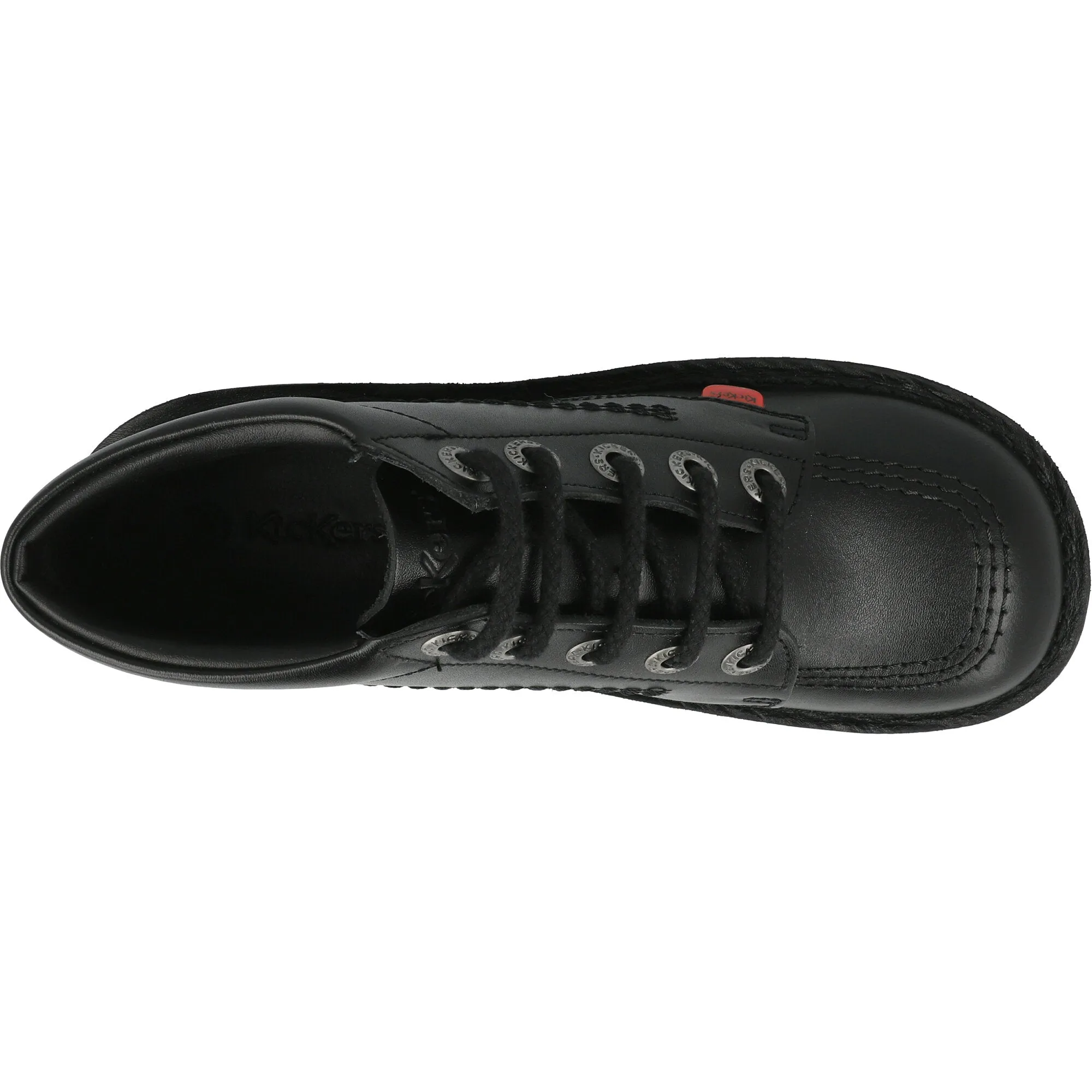 Kickers Kick Hi Black Leather Kids Boots