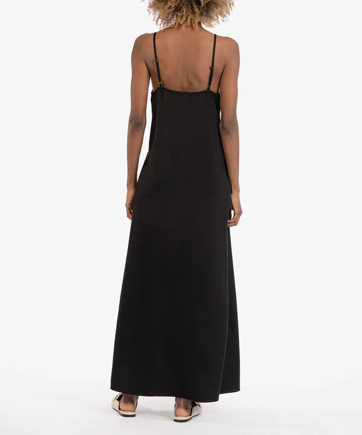 Kut From The Kloth Kathleen Black Spaghetti Strap Dress