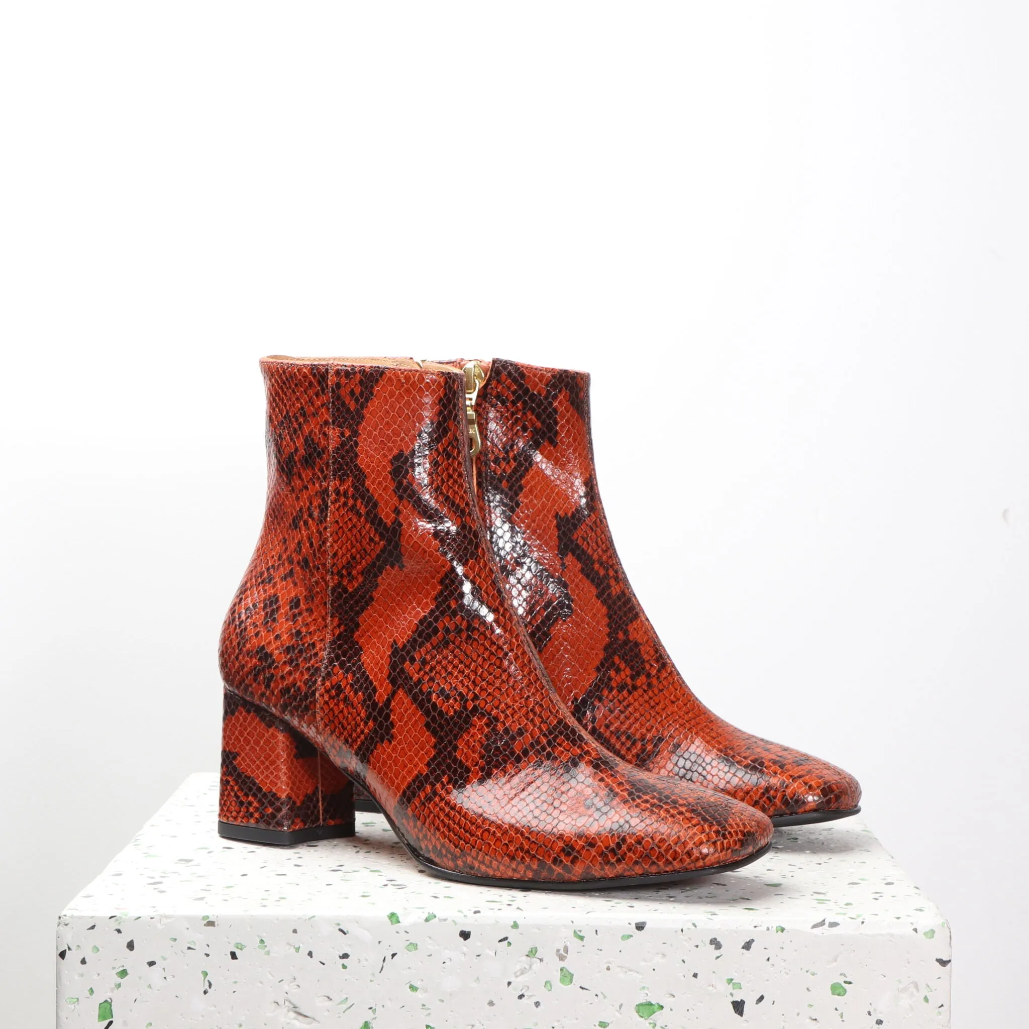 LAETITIA Python Cognac - last pairs 38, 39