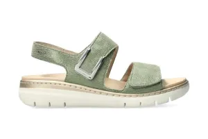 'Lalia' women's sandal wide fit (H) - green