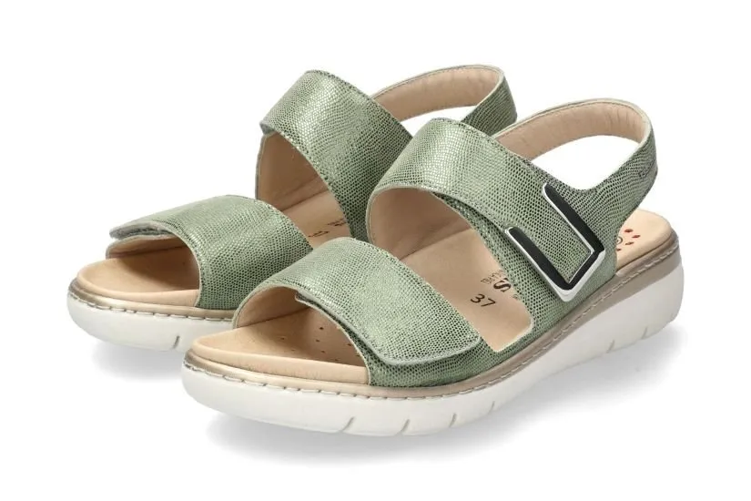 'Lalia' women's sandal wide fit (H) - green