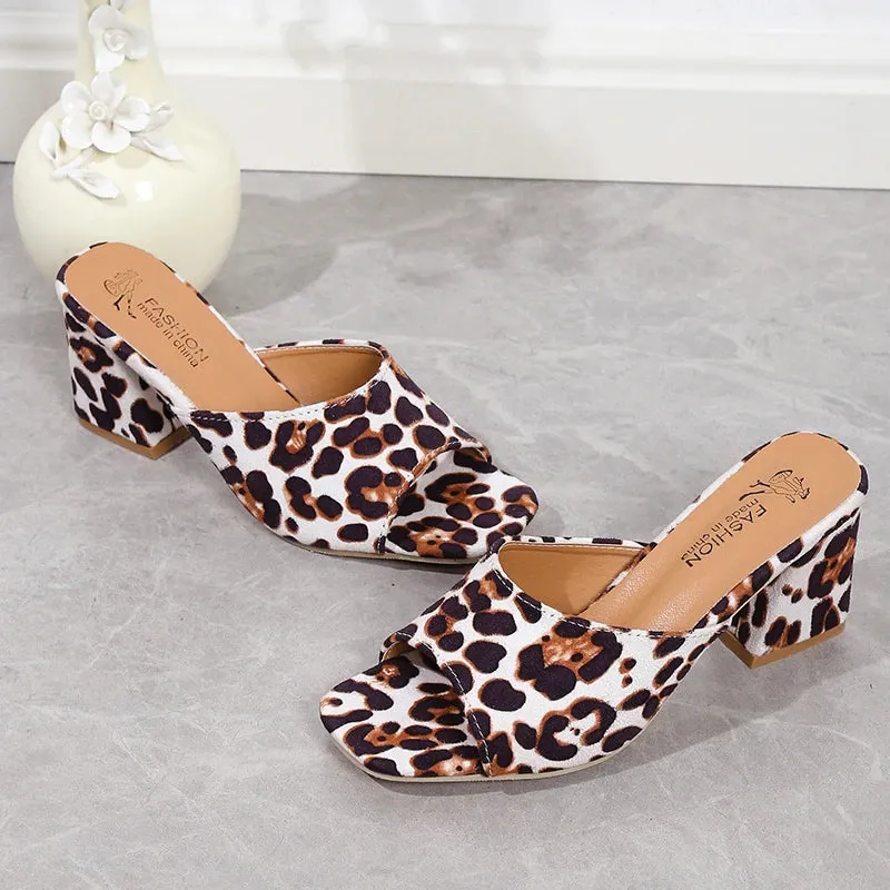 Leopard Lux Sandals