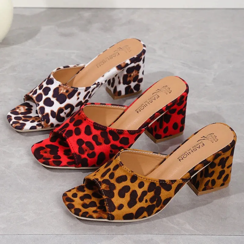 Leopard Lux Sandals