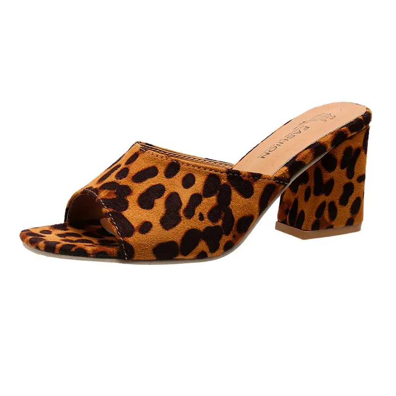 Leopard Lux Sandals