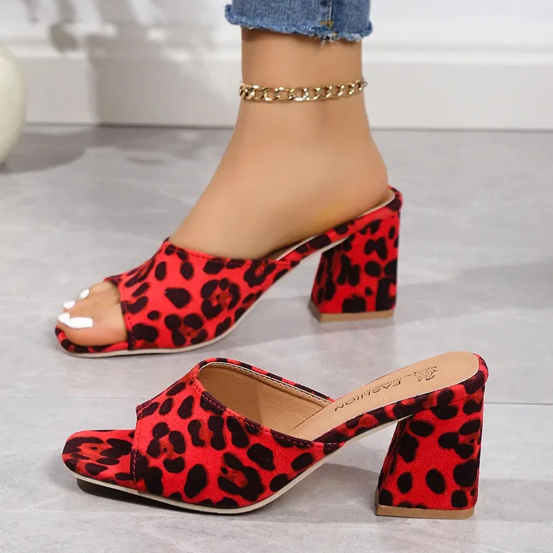 Leopard Lux Sandals