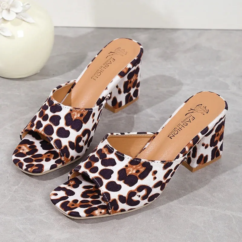 Leopard Lux Sandals