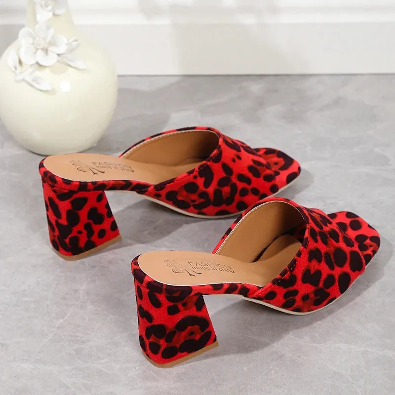 Leopard Lux Sandals