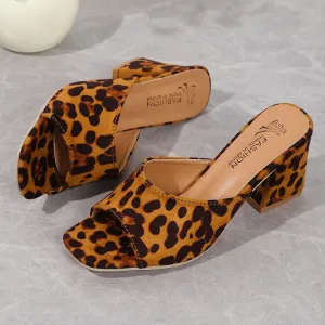 Leopard Lux Sandals