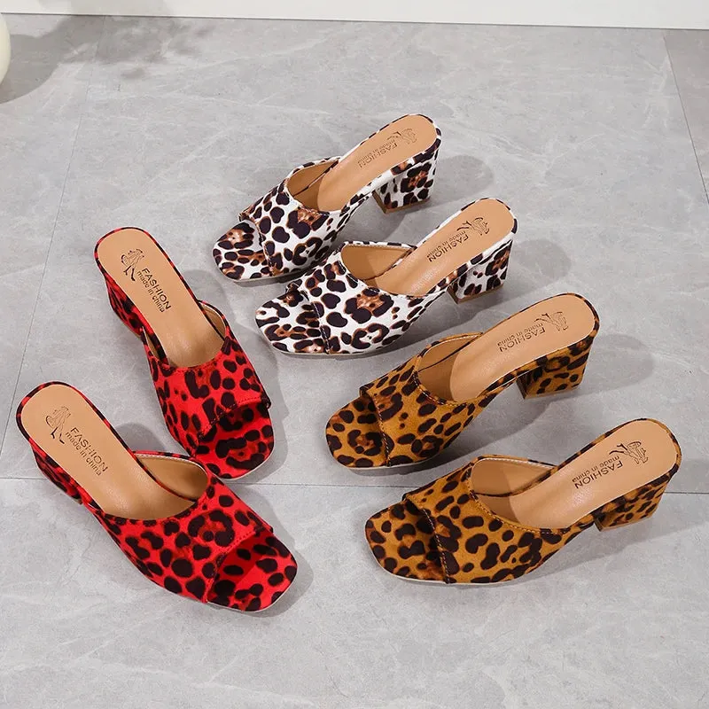 Leopard Lux Sandals