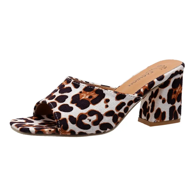 Leopard Lux Sandals