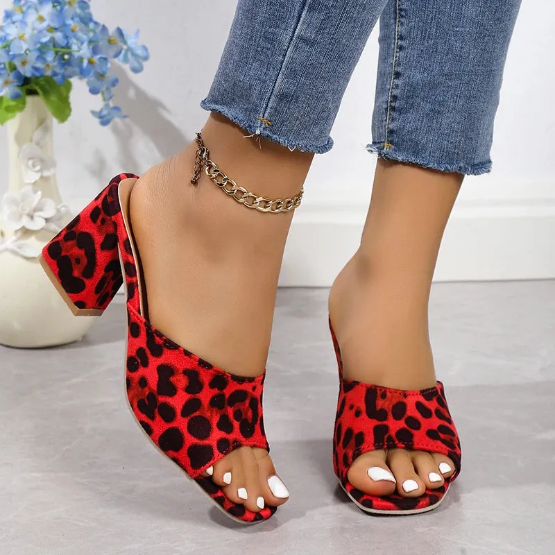 Leopard Lux Sandals