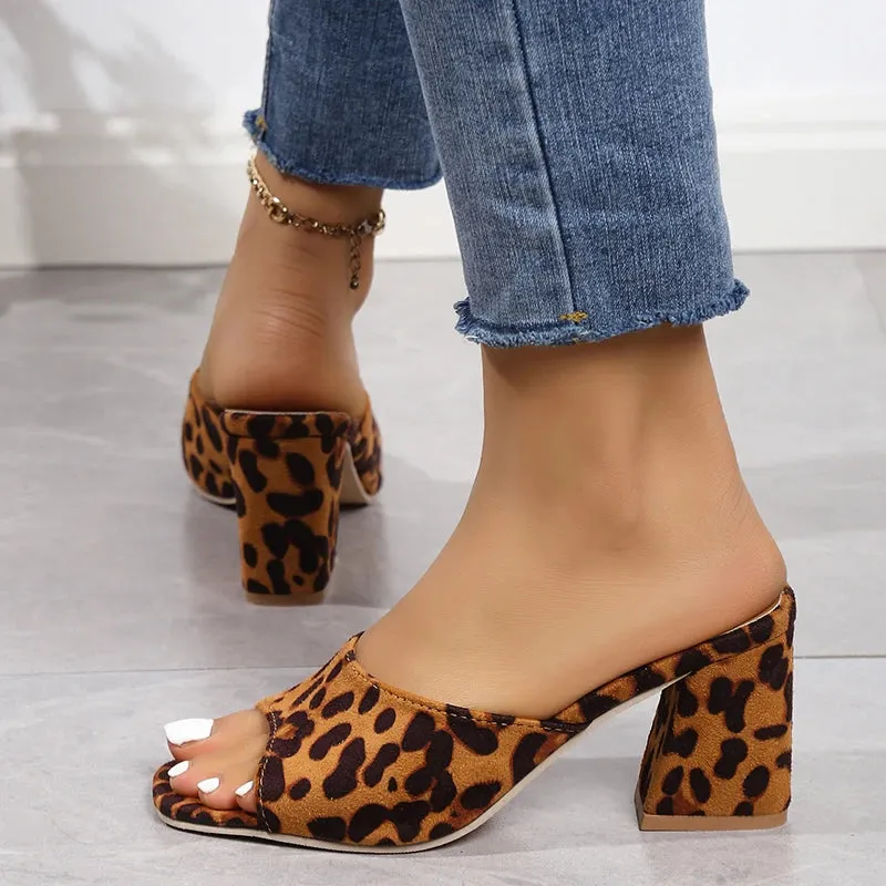Leopard Lux Sandals