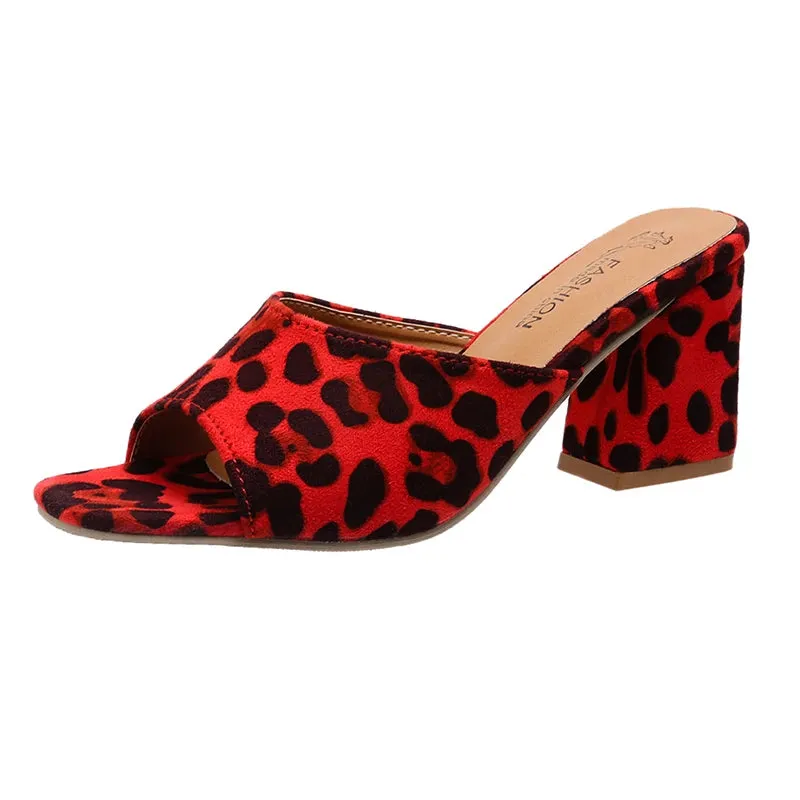 Leopard Lux Sandals