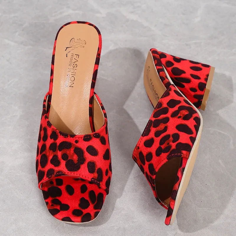 Leopard Lux Sandals