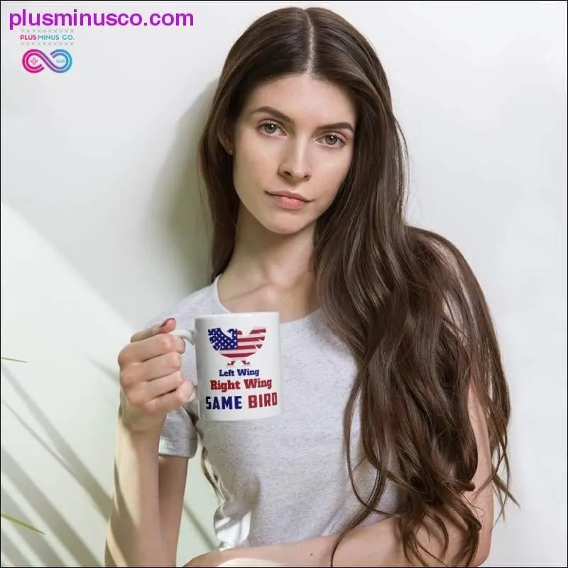 Libertarian Coffee Mug Left wing or the right wing part of