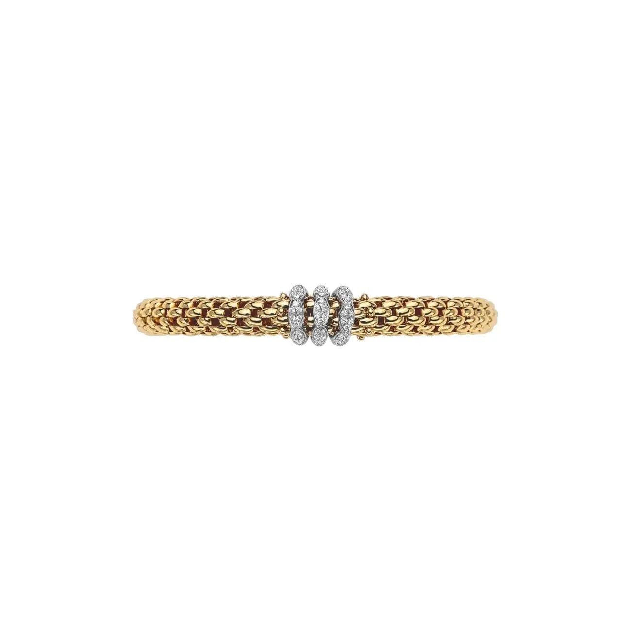 Love Nest 18K Yellow Gold Diamond Flex’it Bracelet