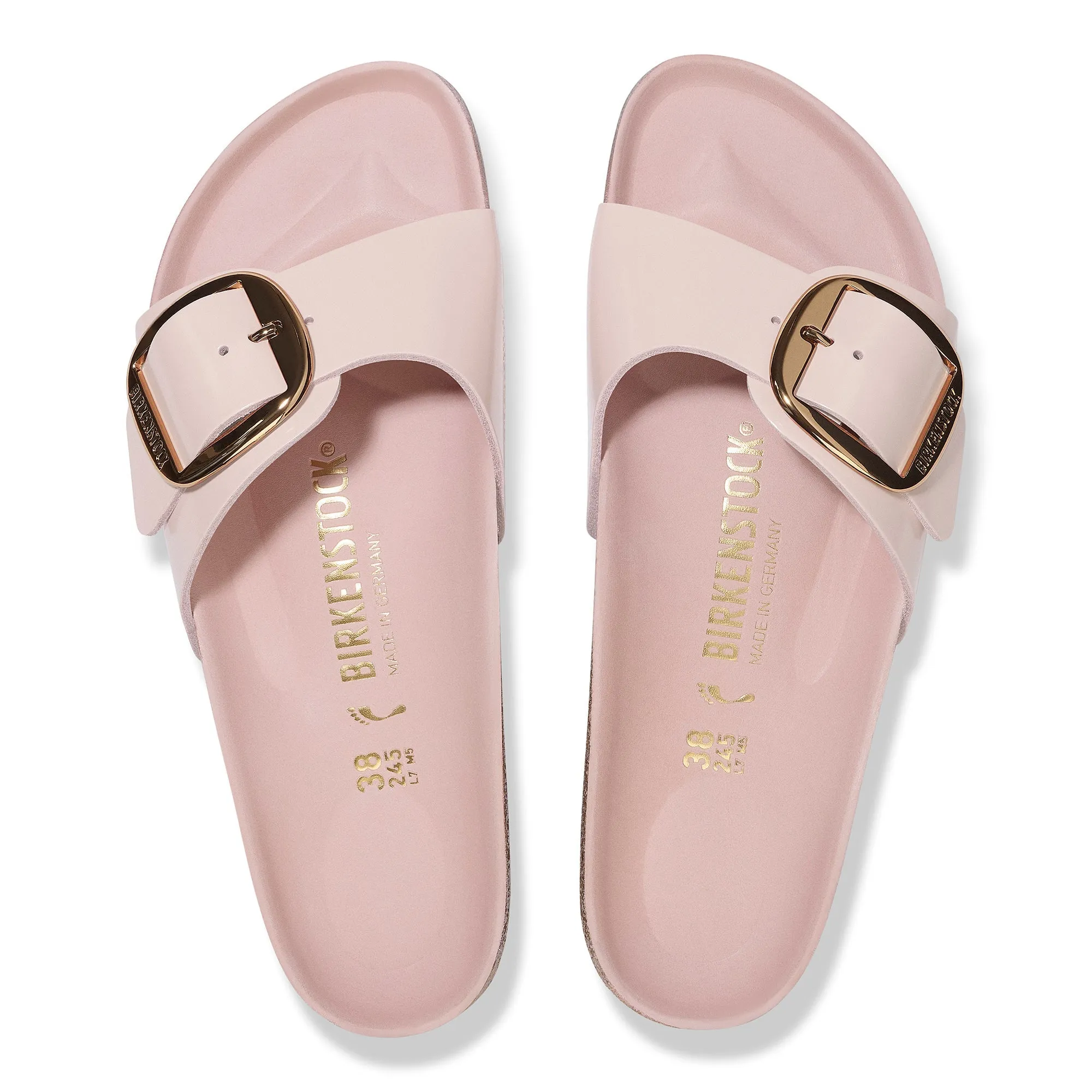 Madrid Big Buckle | Leather | Rose