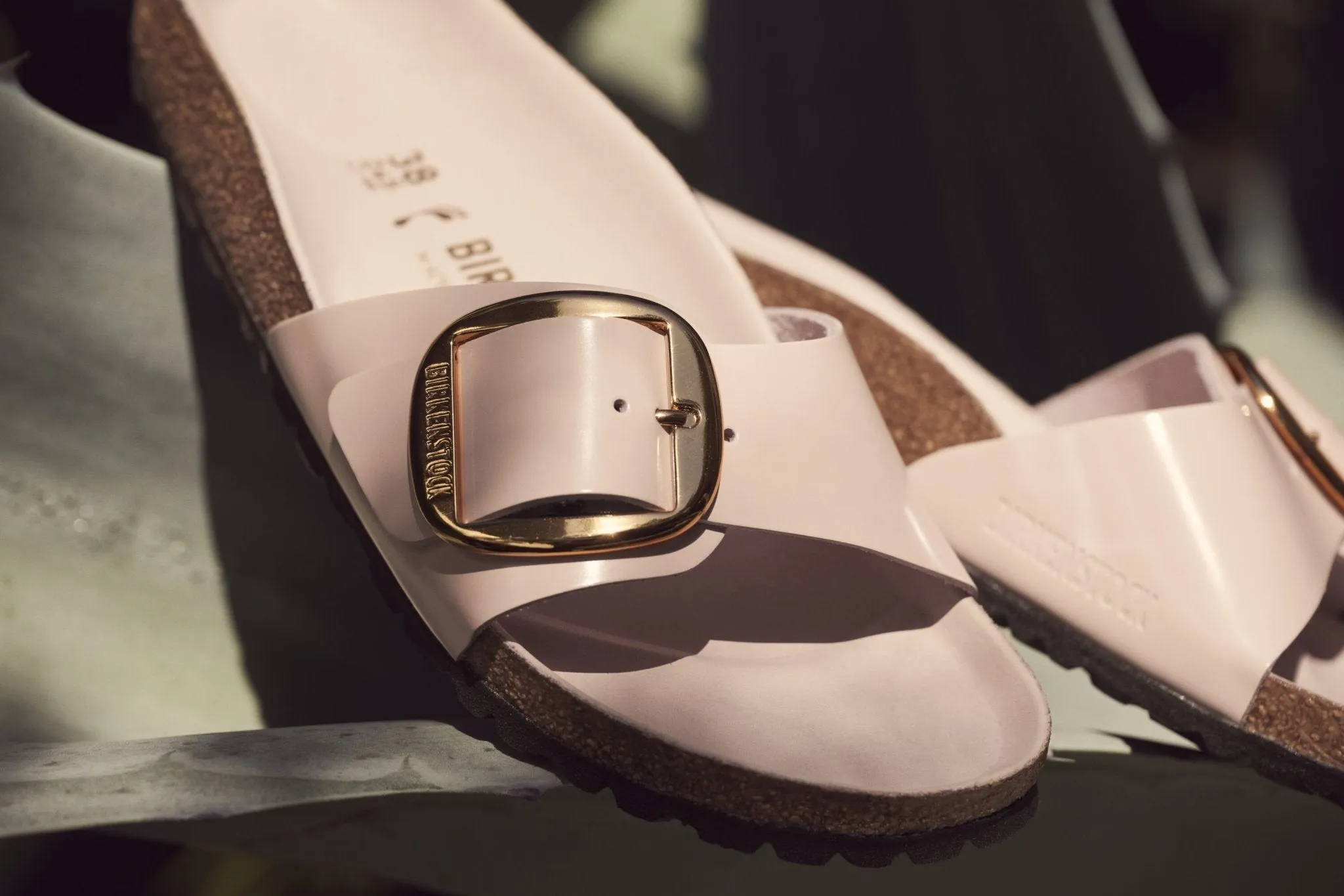 Madrid Big Buckle | Leather | Rose