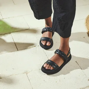MARYLAND BLACK SANDALS