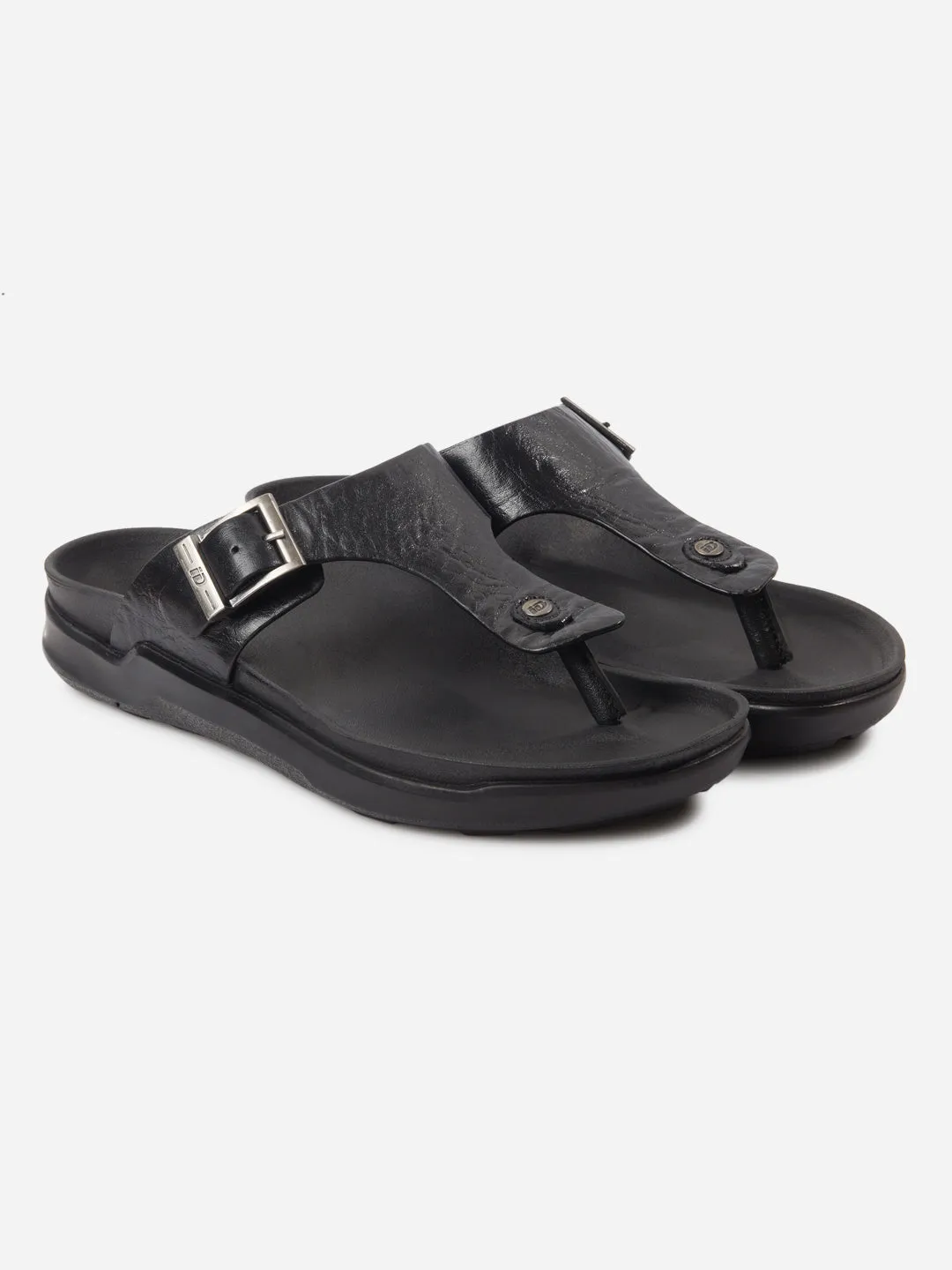Men's Black Thong Sandal (ID4226)