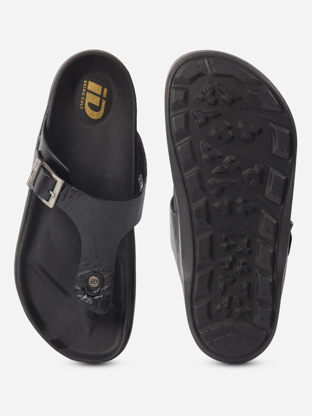 Men's Black Thong Sandal (ID4226)