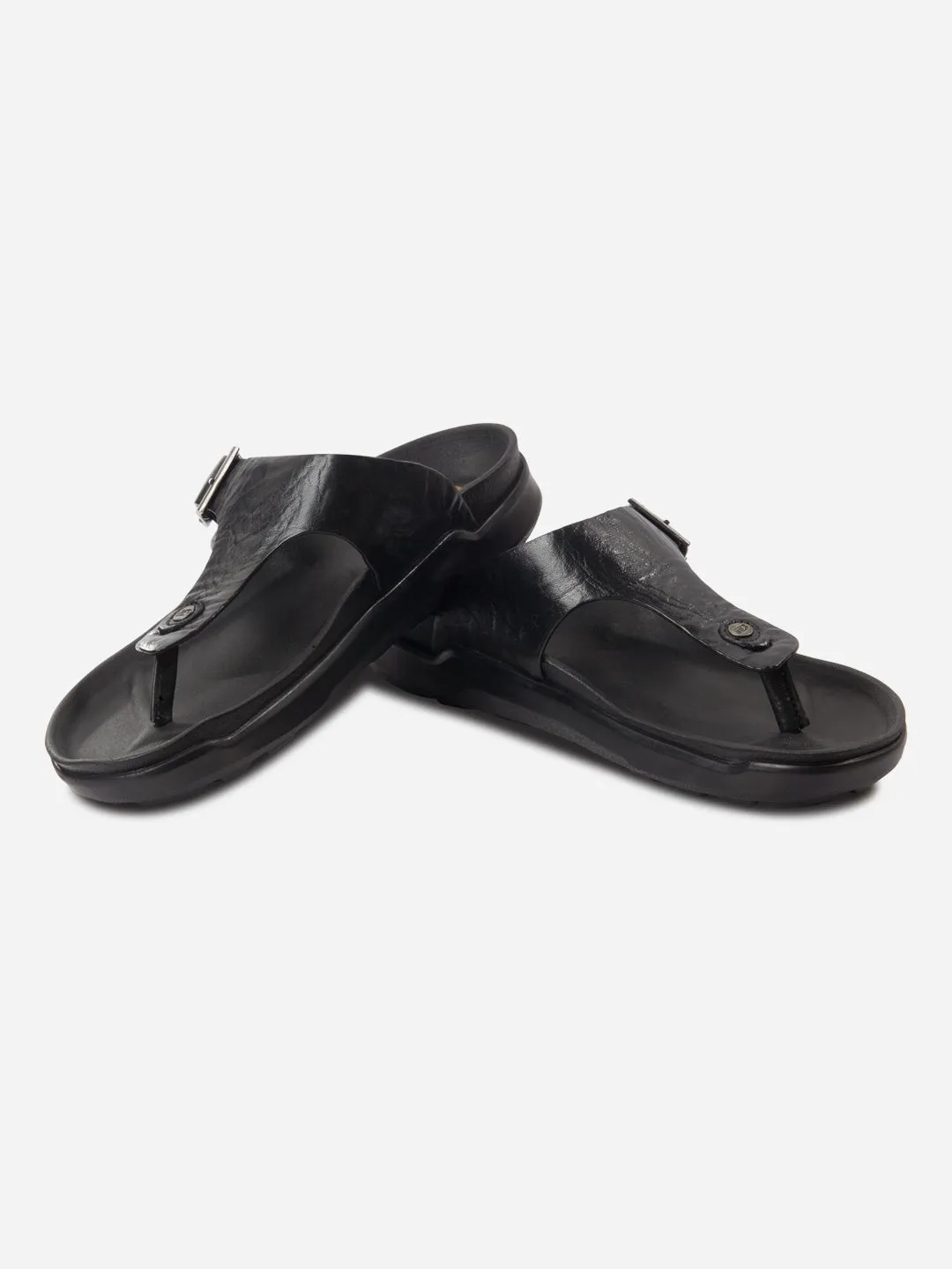 Men's Black Thong Sandal (ID4226)