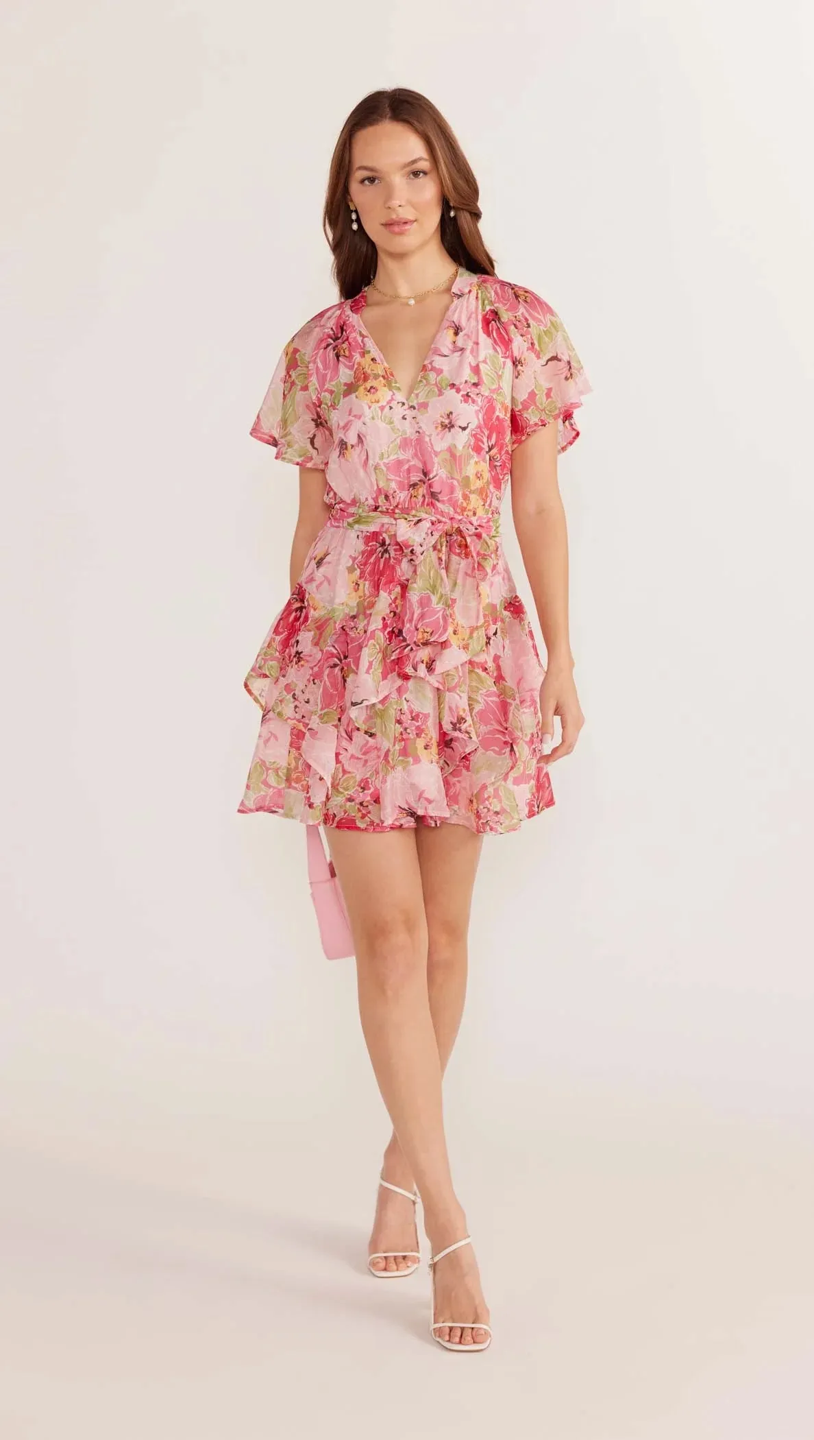 Mink Pink Simone Flutter Mini Dress