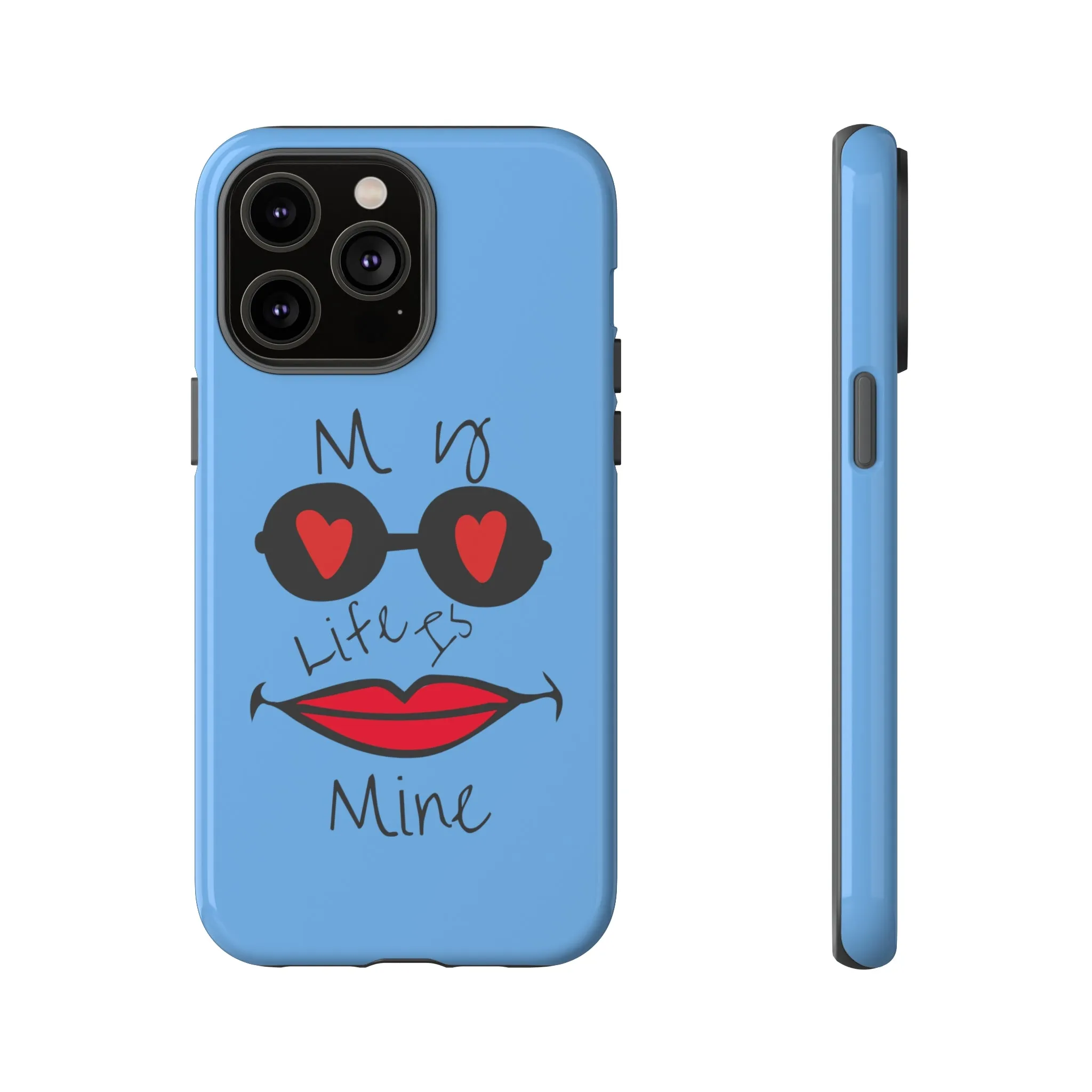 My life is mine スマートフォンケース（ブルー）